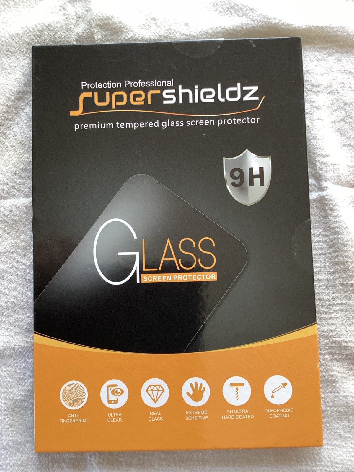 Super Shieldz Premium Tempered Glass Screen Protector iPad 9, 8, 7; Hardness 9H
