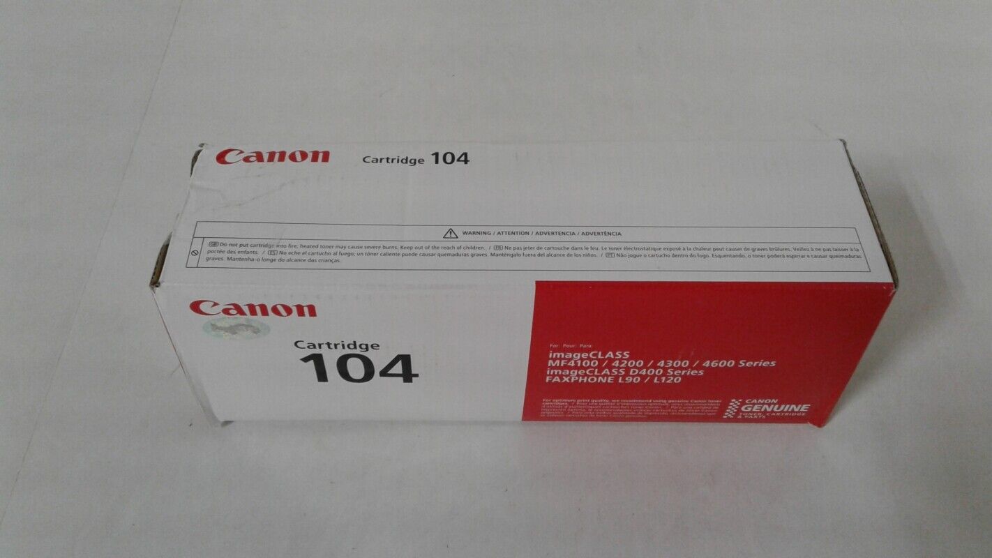 Canon Toner Ctg CRG-104, Black 0263B001 for Canon FaxPhone L-120 Series