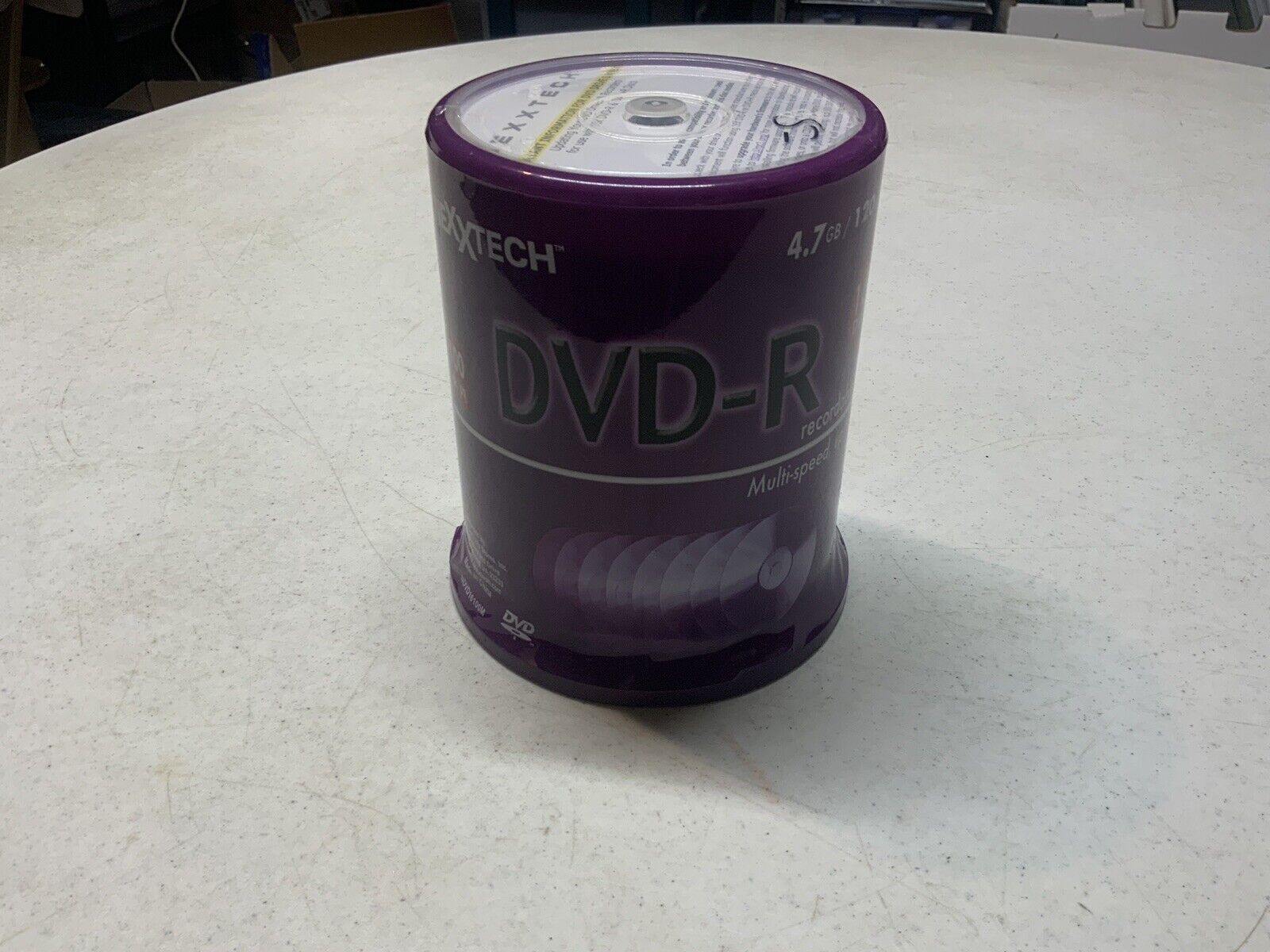 NexxTech 16x 120 Min. 4.7 GB Blank DVD-R 100 Pack NEW SEALED