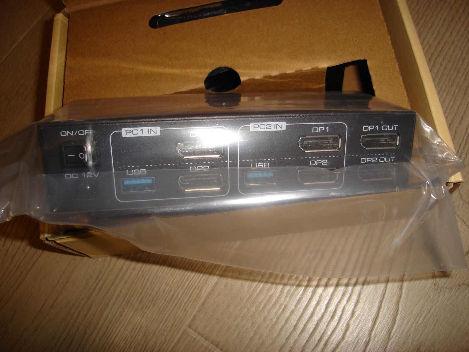 Atlahet Displayport KVM Switch 2 Monitors 2 Computers 8K 60Hz 4K 120Hz New