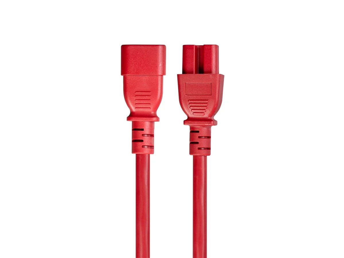 Monoprice 14AWG Heavy-Duty Computer Extension Power Cable / Cord - 6ft - Red