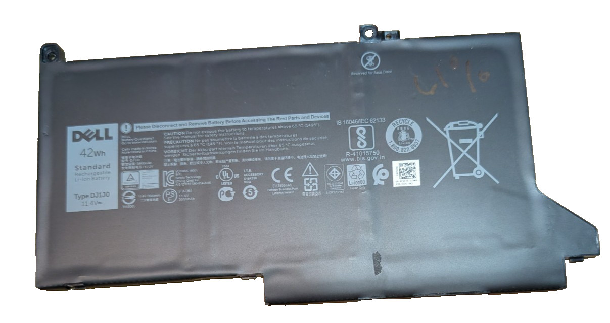 Dell Latitude 12 7000 7280 451-BBZL 42Wh DJ1J0 Battery PGFX4 ONFOH Genuine