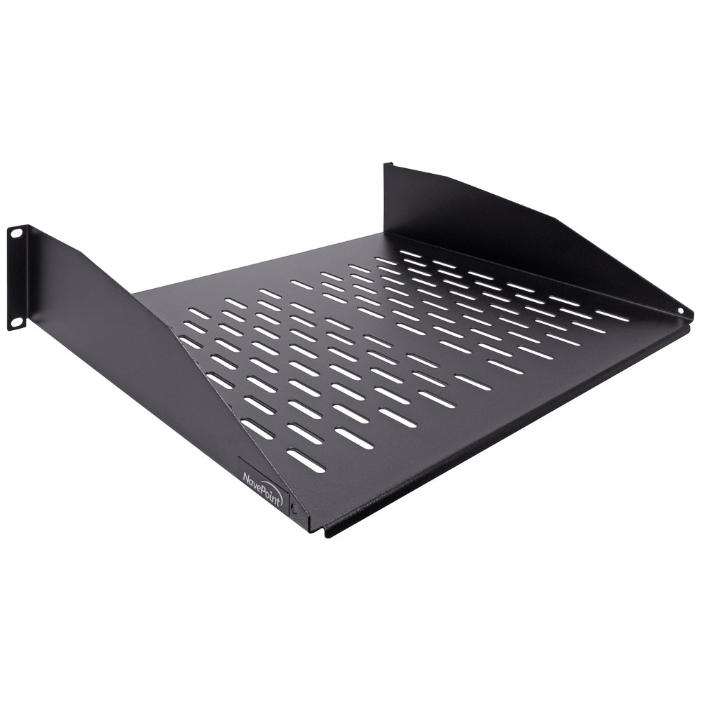 NavePoint 2U Cantilever Shelves for 19-inch racks, No Lip, Vented - Parent