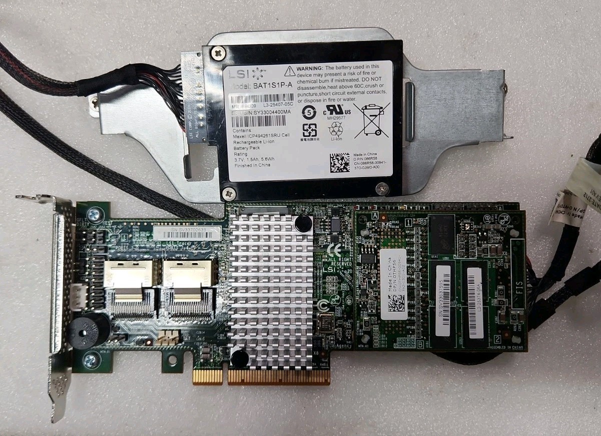 Dell 0DNKYM LSI 9265-8I MEGARAID CARD LP w/battery | Server
