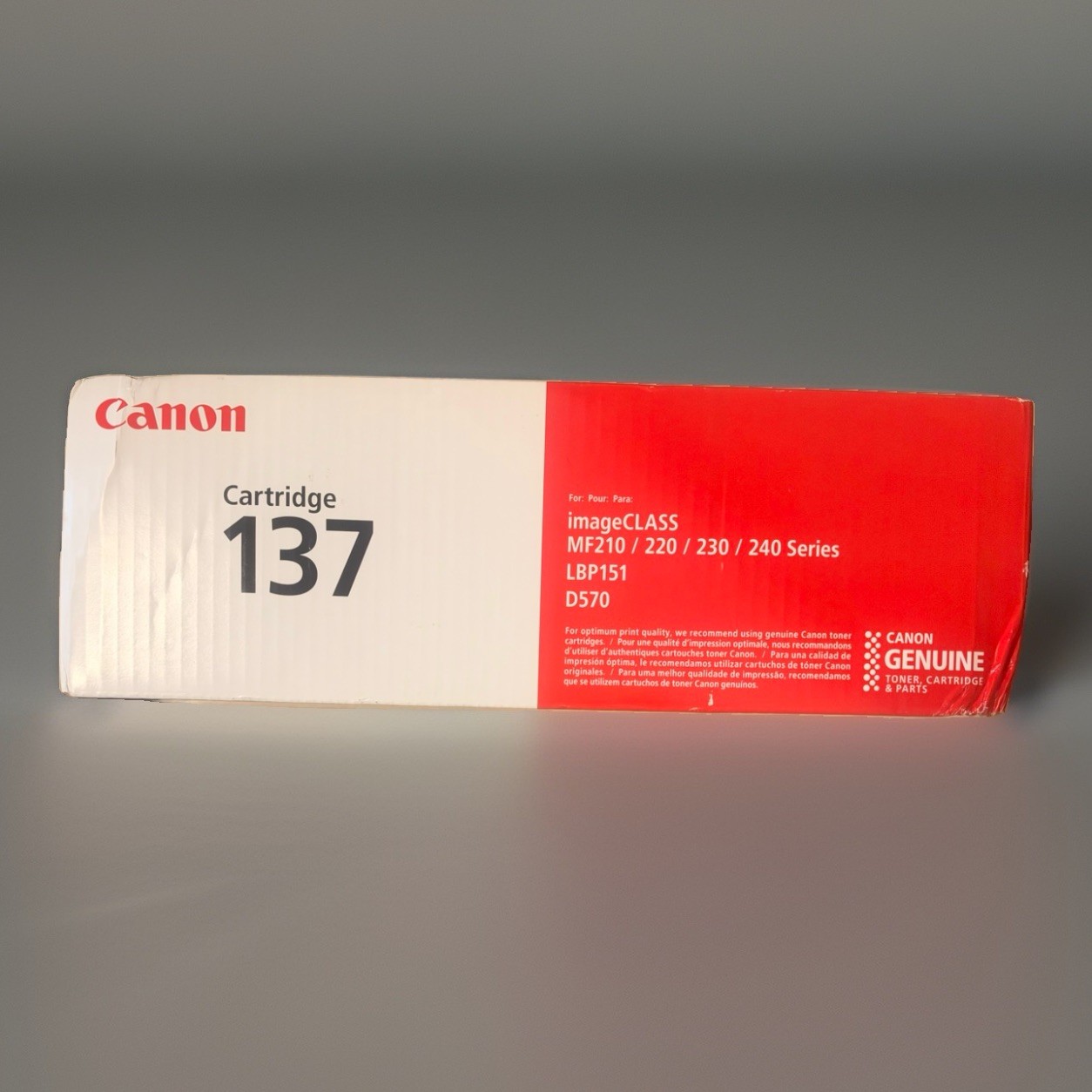 New Sealed Canon 137 Black Toner Cartridge Genuine OEM Original Laser Printer