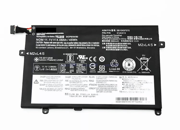 Genuine 01AV411 01AV412 01AV413 Battery For Lenovo ThinkPad E470 E470C E475 New