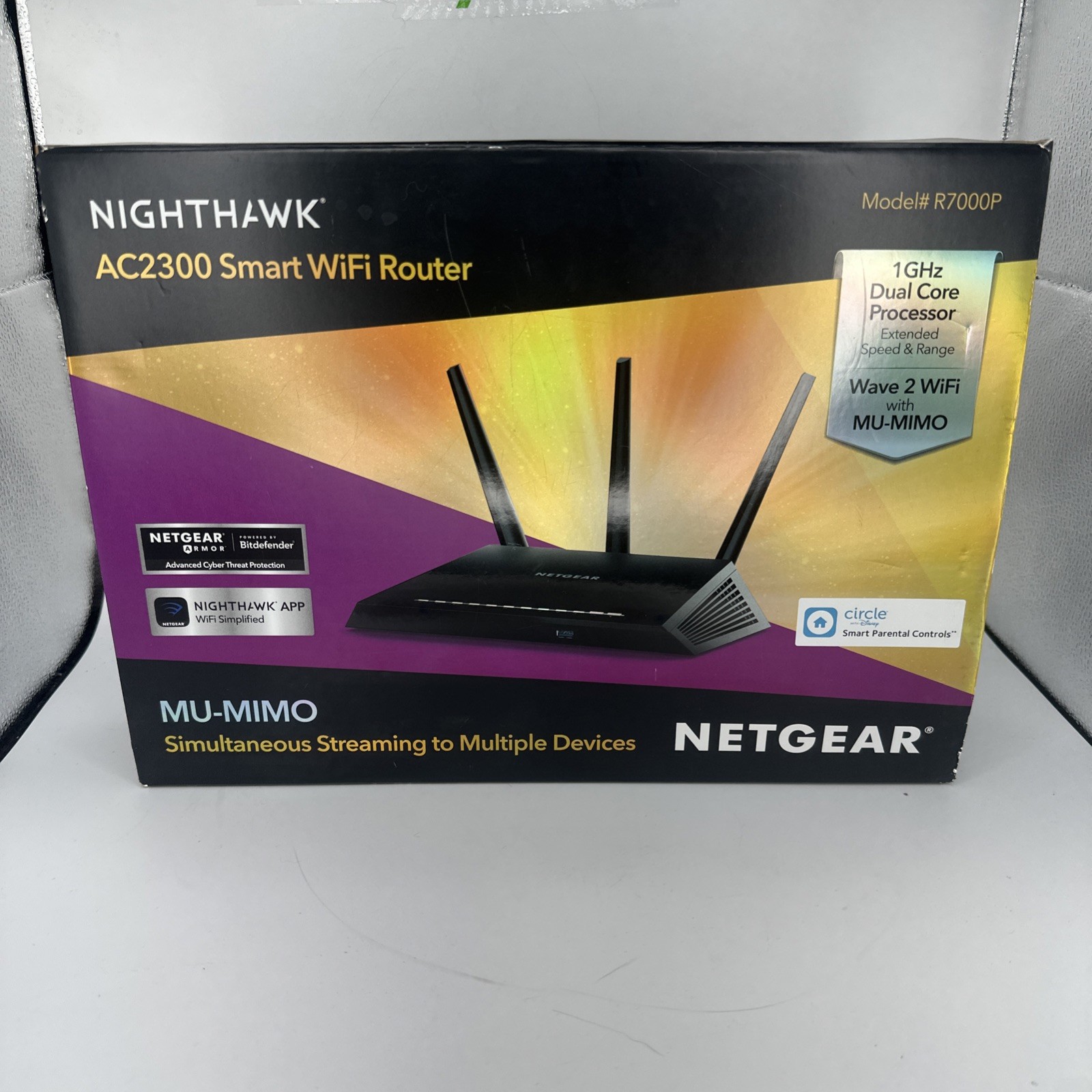 Netgear R7000p Nighthawk AC2300 Smart WiFi Router New Open Box