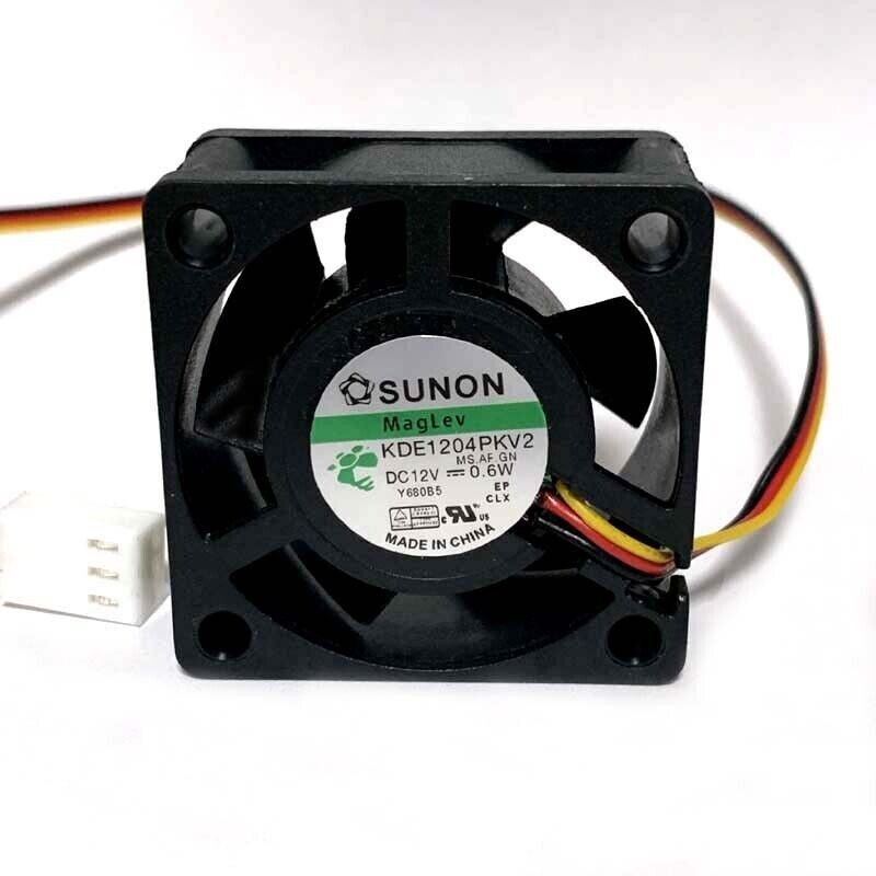 For SUNON KDE1204PKV2 DC 12V 0.6W  Maglev 40x40x20mm 3 Wire Silent Cooling Fan