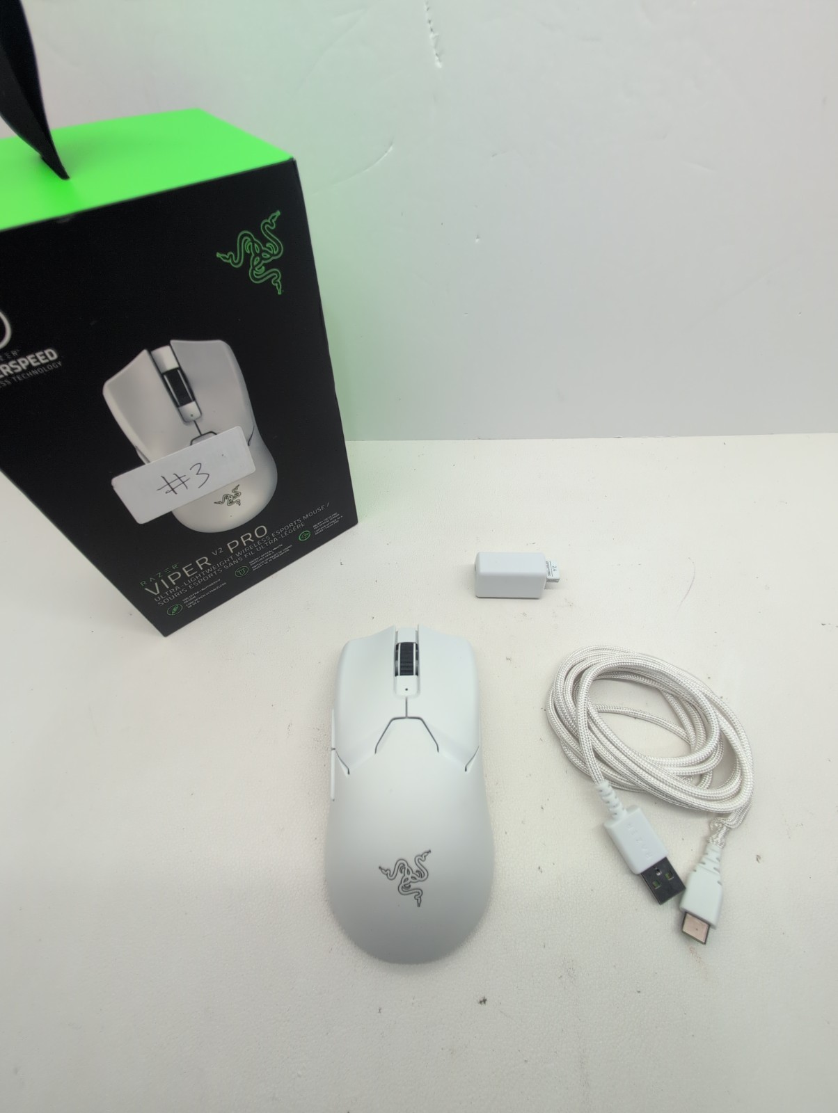 Razer Viper V2 Pro Wireless Gaming Mouse White with box #3