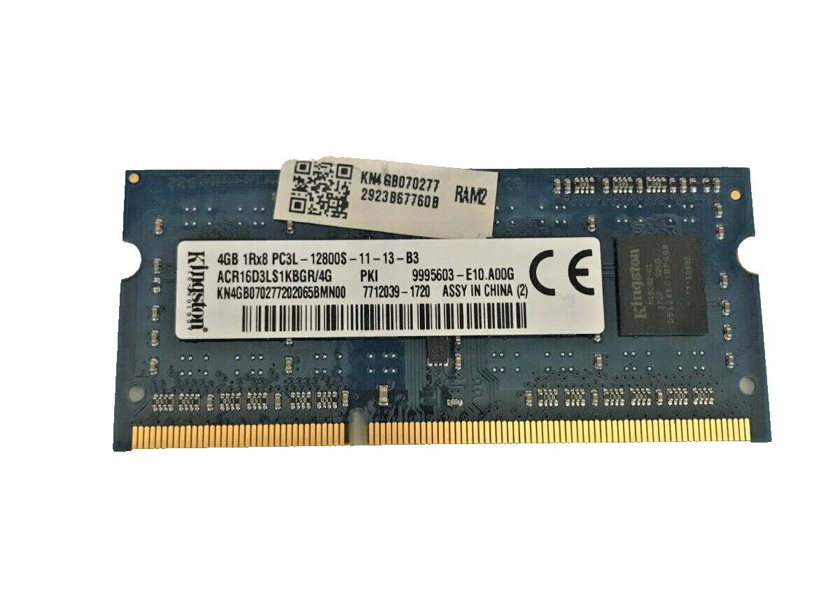 Kingston 4GB PC3L-12800S ACR16D3LS1KBGR/4G SO-DIMM Laptop Memory Ram