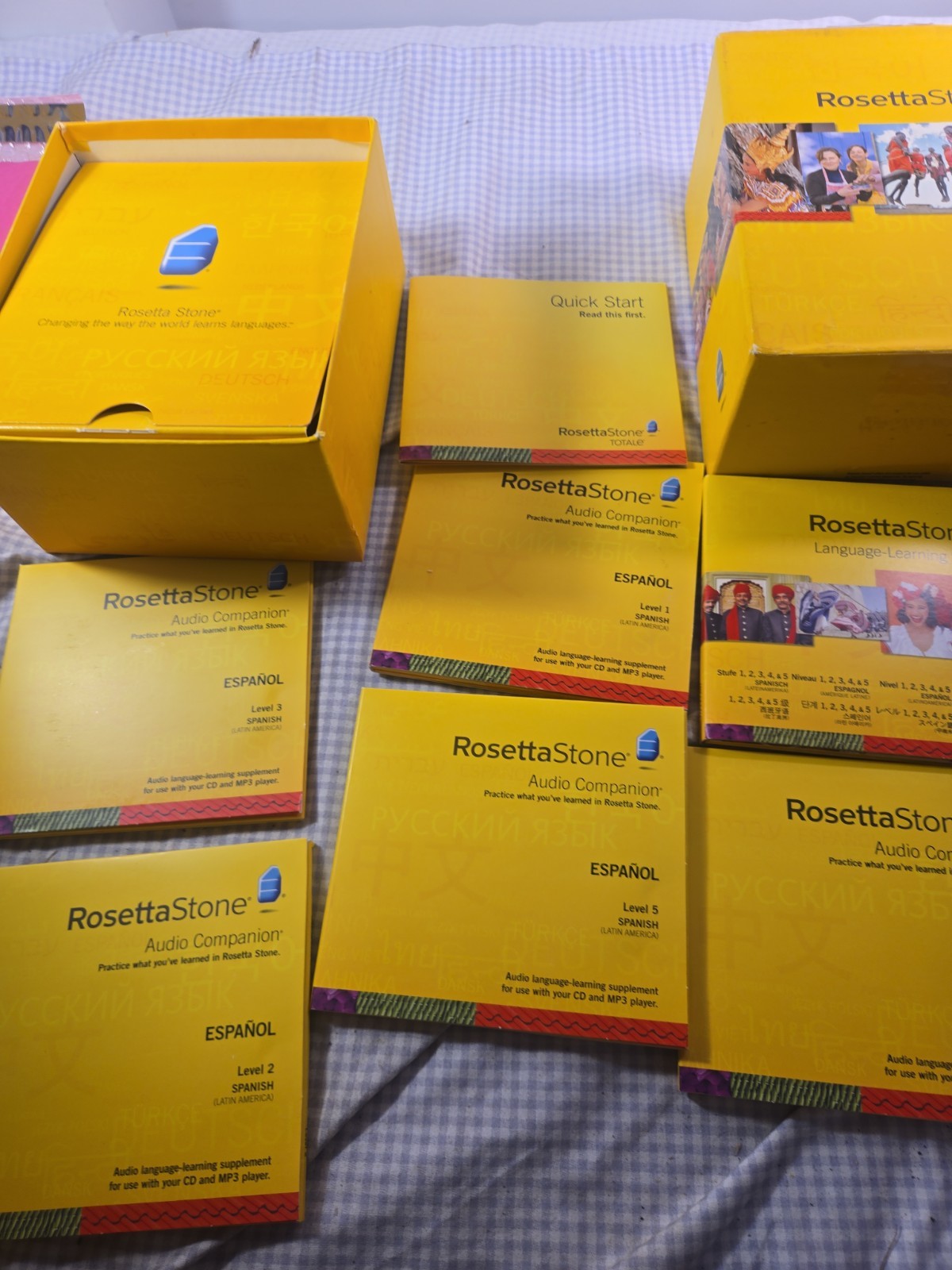Rosetta Stone Spanish Latin America Levels 1-5 + Audio Companion CD MP3 Set