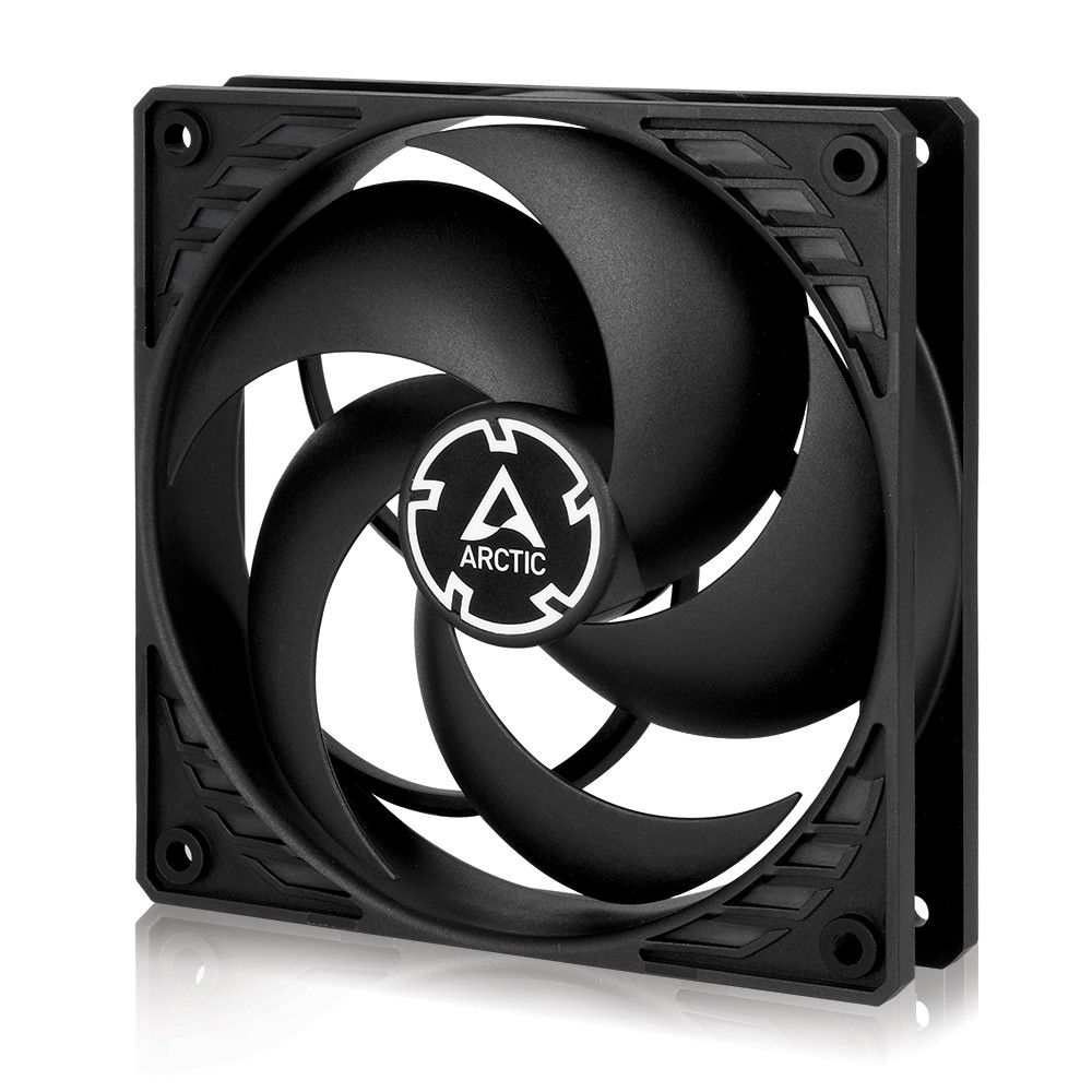 ARCTIC P12 (Black) 120 mm Case Fan Pressure-optimised quiet motor PC 1800 RPM