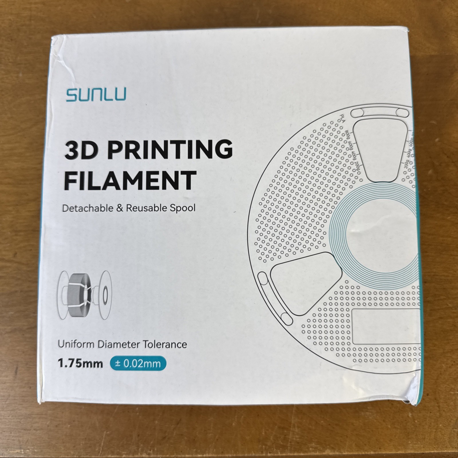 SUNLU 1.75mm Matte PLA Dual Color Filament for 3D Printer 1KG Spool Orange Red