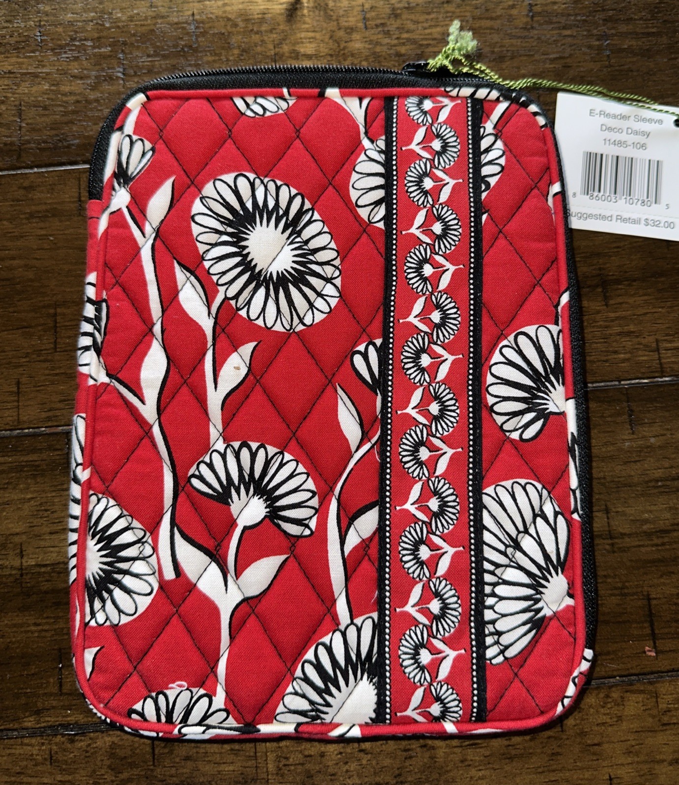 Vera Bradley Deco Daisy  #11485-106 * E-Reader  Sleeve Zipper NWT New