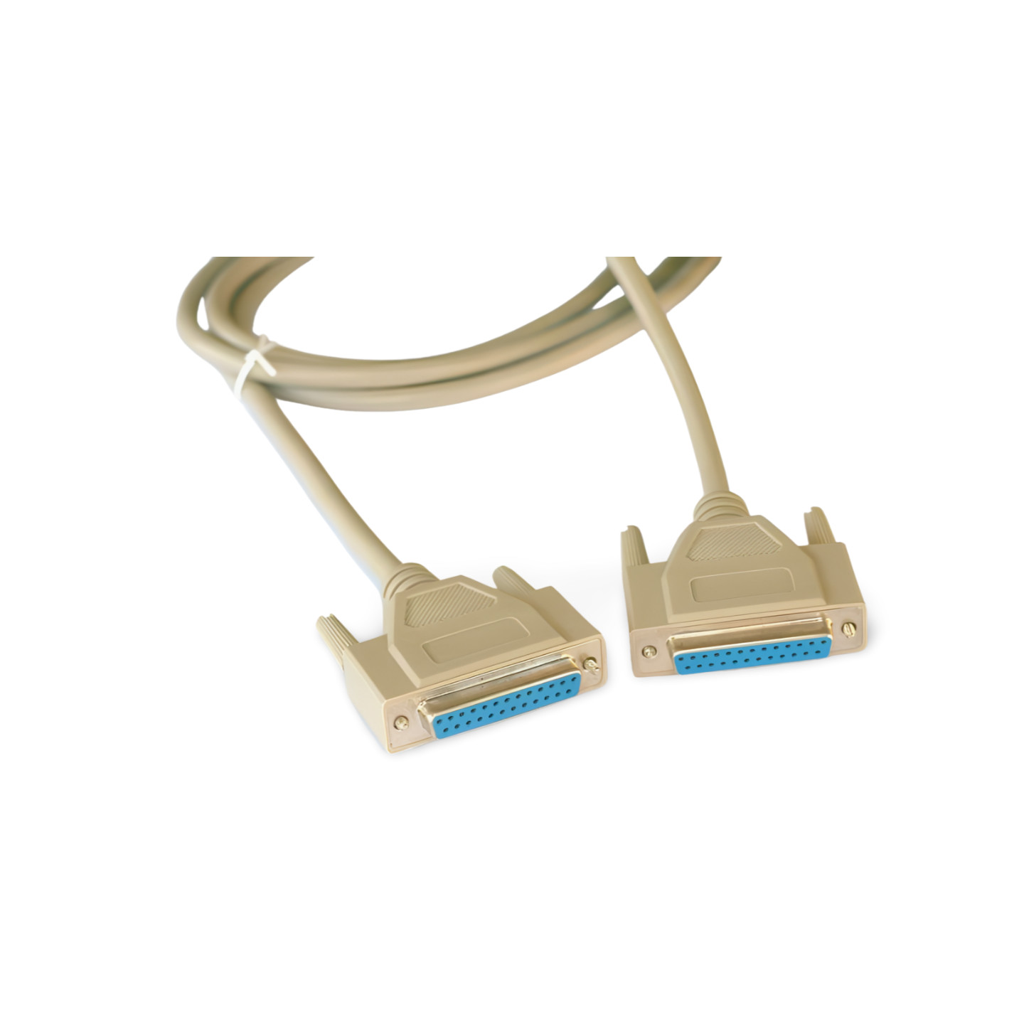 6ft DB25 Female to DB25 Female Straight Cable - Beige