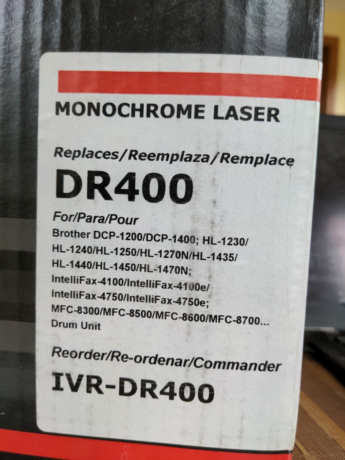 Laser Printer DR400 IVR-DR400 Drum for DCP-1200, HL-1240, MFC-8300 and many more