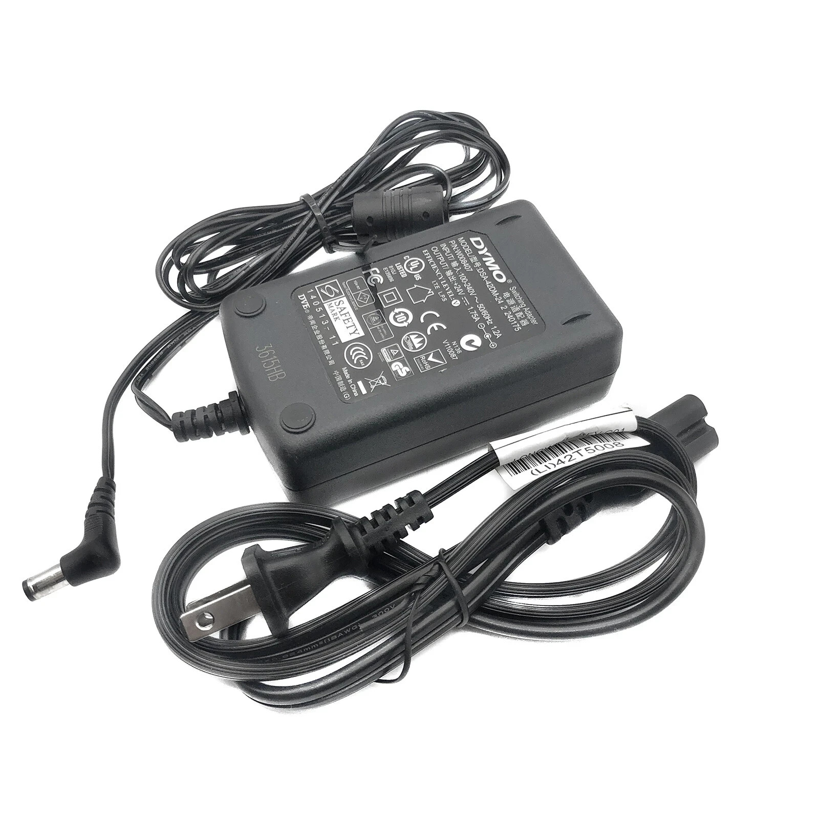 Genuine DYMO DSA-42DM-24 2 240175 Switching Power Adapter 24V 1.75A OEM W/ PC