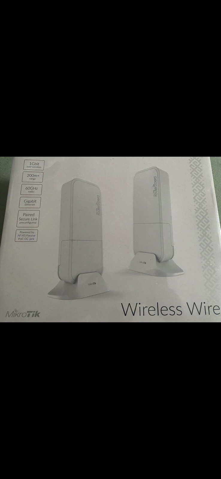 MikroTik Wireless Wire RBwAPG-60adkit 60GHz 1Gbps 200m Point-to-Point NEW