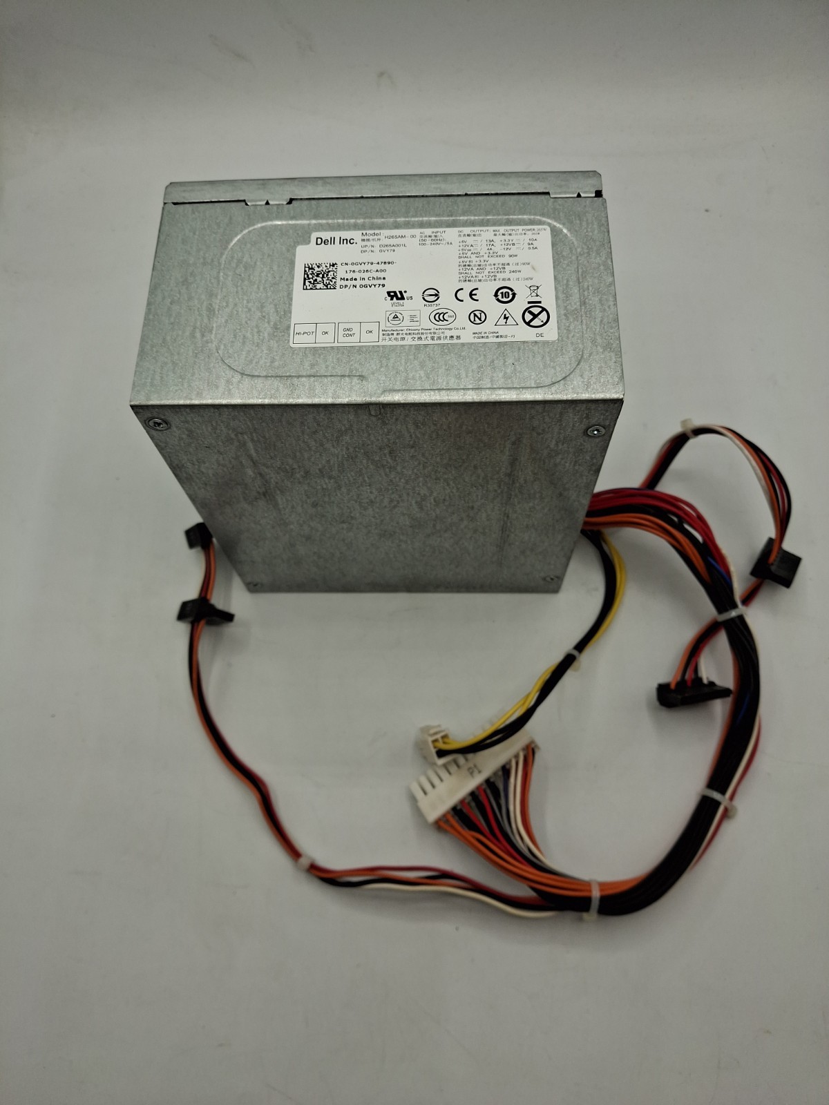 Dell 265W Power Supply H265AM-00 p/n 0GVY79