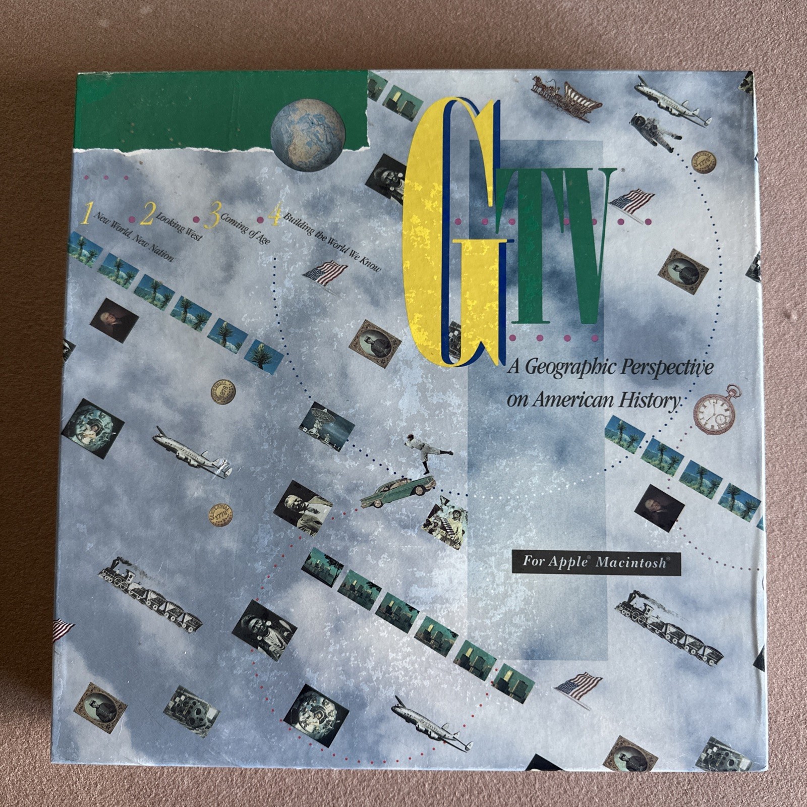 Vintage GTV Geographic Perspective On American History For Apple McIntosh NEW