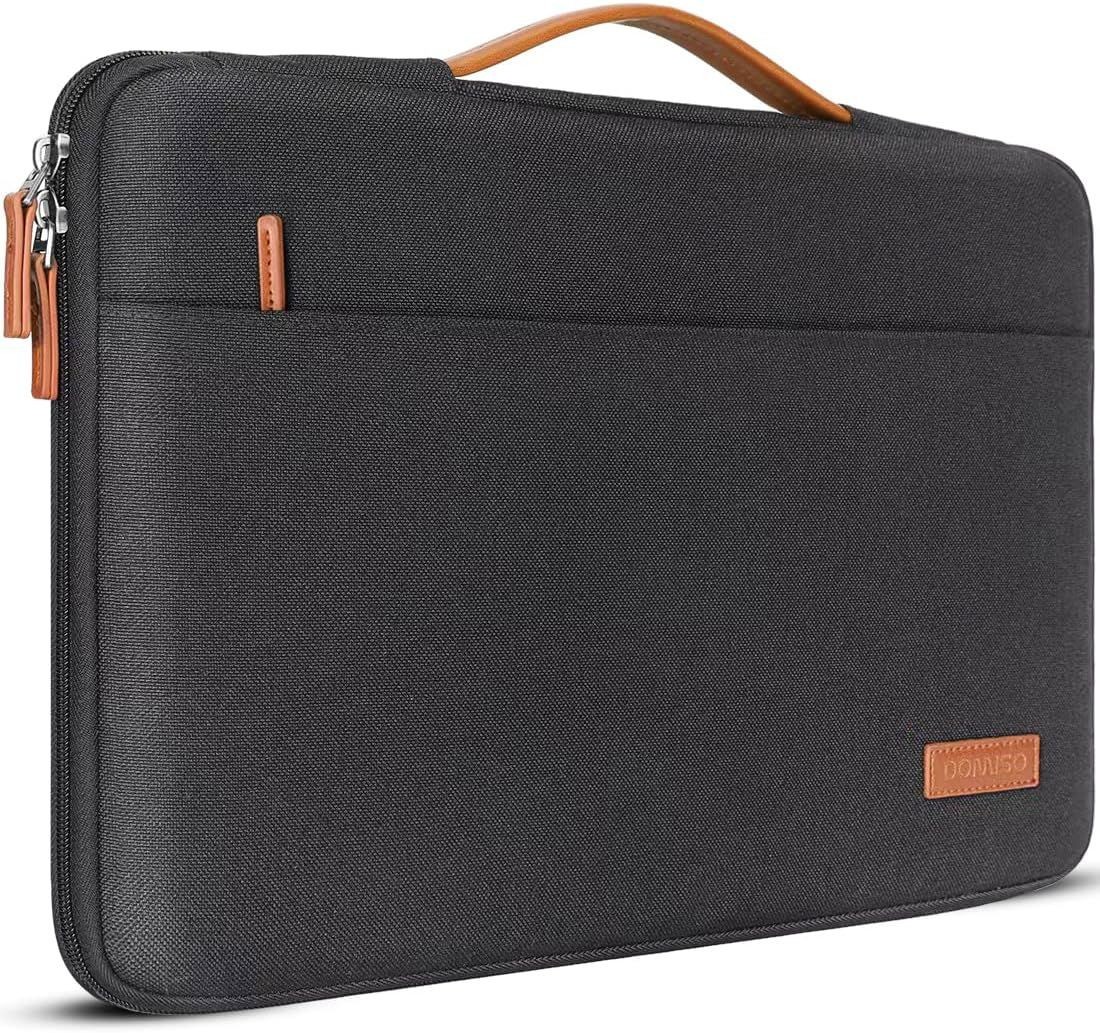 16 inch Waterproof Laptop Sleeve Case for Mac Book Pro 16, 360 Protection, Black