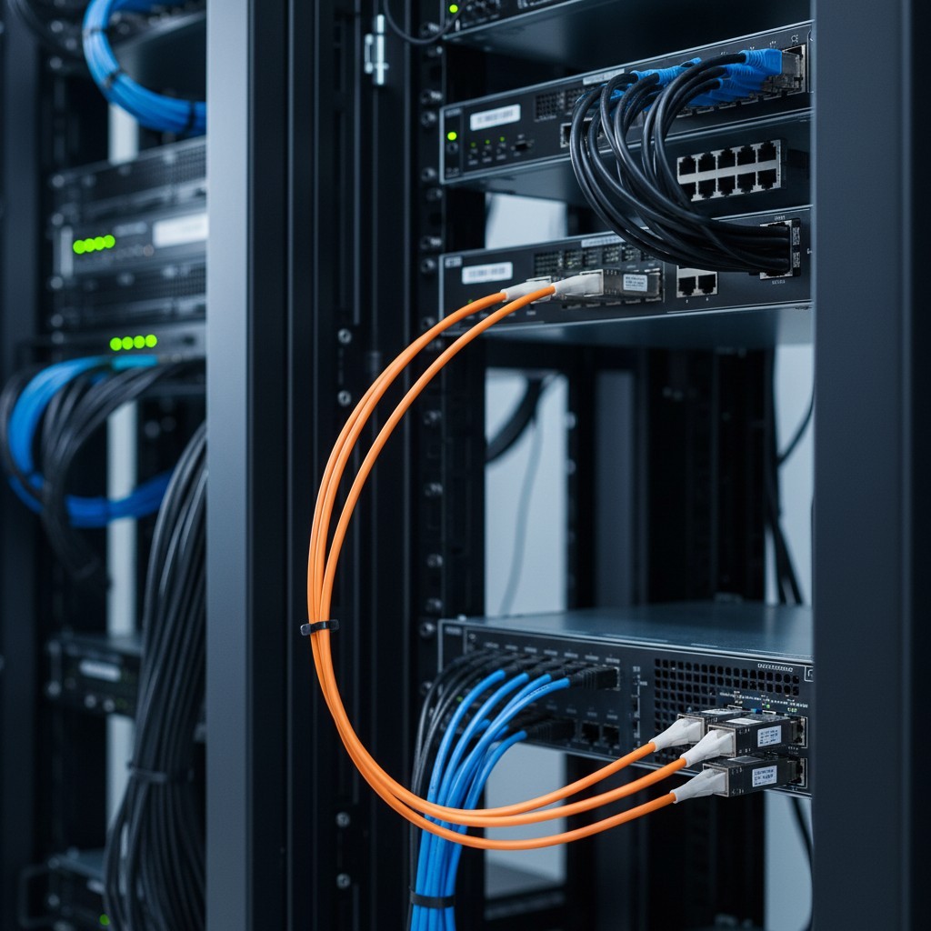 40GBASE QSFP+ AOC Cable - 2M Active Optical Fiber for Indoor/Outdoor Use