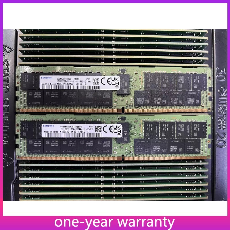 M393AAG40M32-CAE Samsung 128GB 2S2RX4 DDR4 PC4-3200AA RDIMM Server RAM Memory