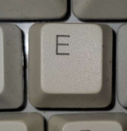 E Key Only For Micro Innovations Keyboard Replacement Part One Piece