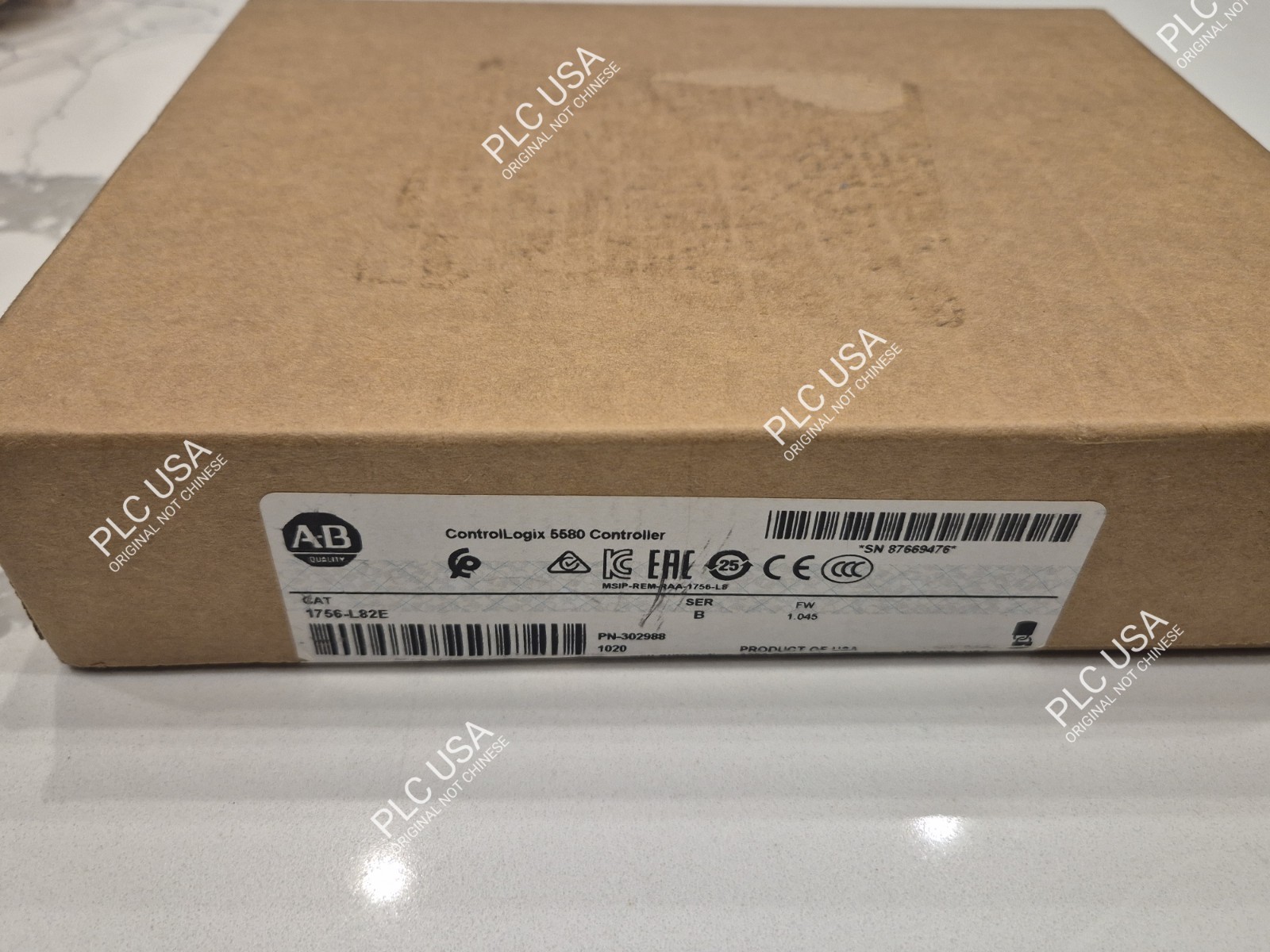 NEW SEALED Allen Bradley 1756-L82E Ser B ControlLogix 5580 5MB "USA SELLER"