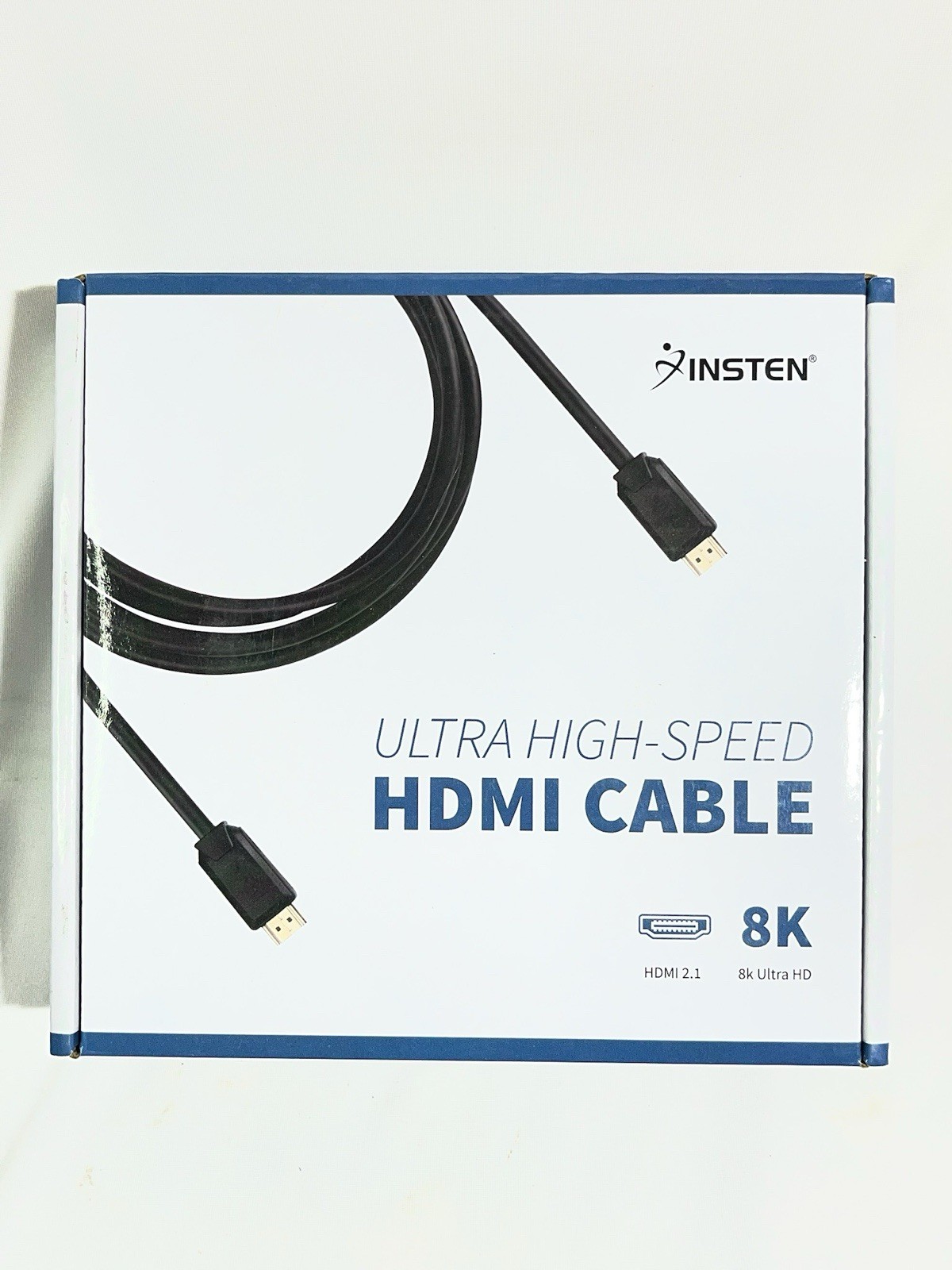 (1 Qty) INSTEN Ultra High Speed 8K HDMI Cable/ 10 ft *White* - New in Box