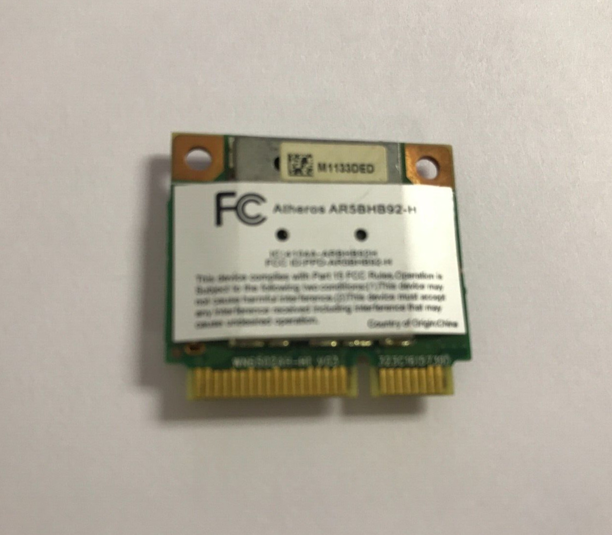 ATHEROS AR5BHB92-H Dual-band 802.11abgn Wireless PCIe HP 580102-001 518437-001