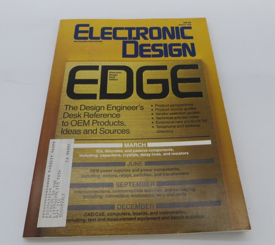 Vintage Computer Magazine Electronic Design 1988 Engineers Desk Reference OEM