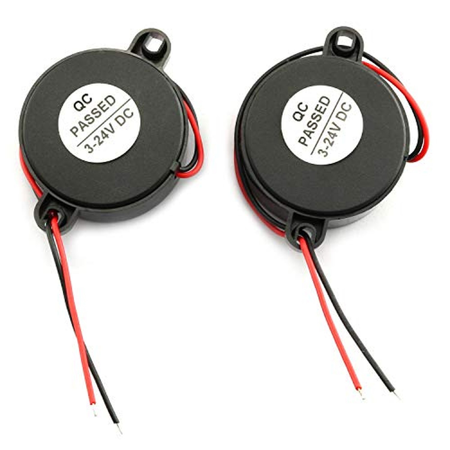 2-Pack DC 3-24V 85 dB Active Piezo Buzzer Piezoelectric Sound Beeper Intermit...