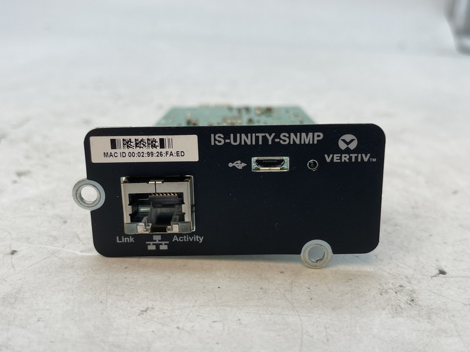 Vertiv Liebert IS-UNITY-SNMP IntelliSlot Web Network Card 417831G - FREE S/H