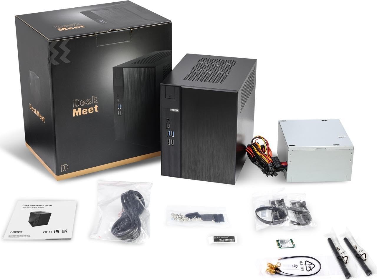 DeskMeet X600 Mini-PC Kit: AMD AM5 Ryzen 9000/8000/7000 65W (No CPU/RAM/Storage)