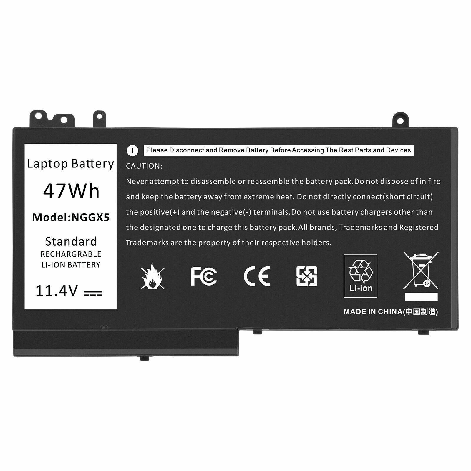 NGGX5 Battery JY8DF For Dell Latitude E5270 E5470 E5570 Precision M3510 /Charger