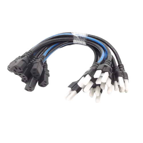 (10) Middle Atlantic IEC12X20 Twist Iec Standard Power Cord Blue and Black 12″