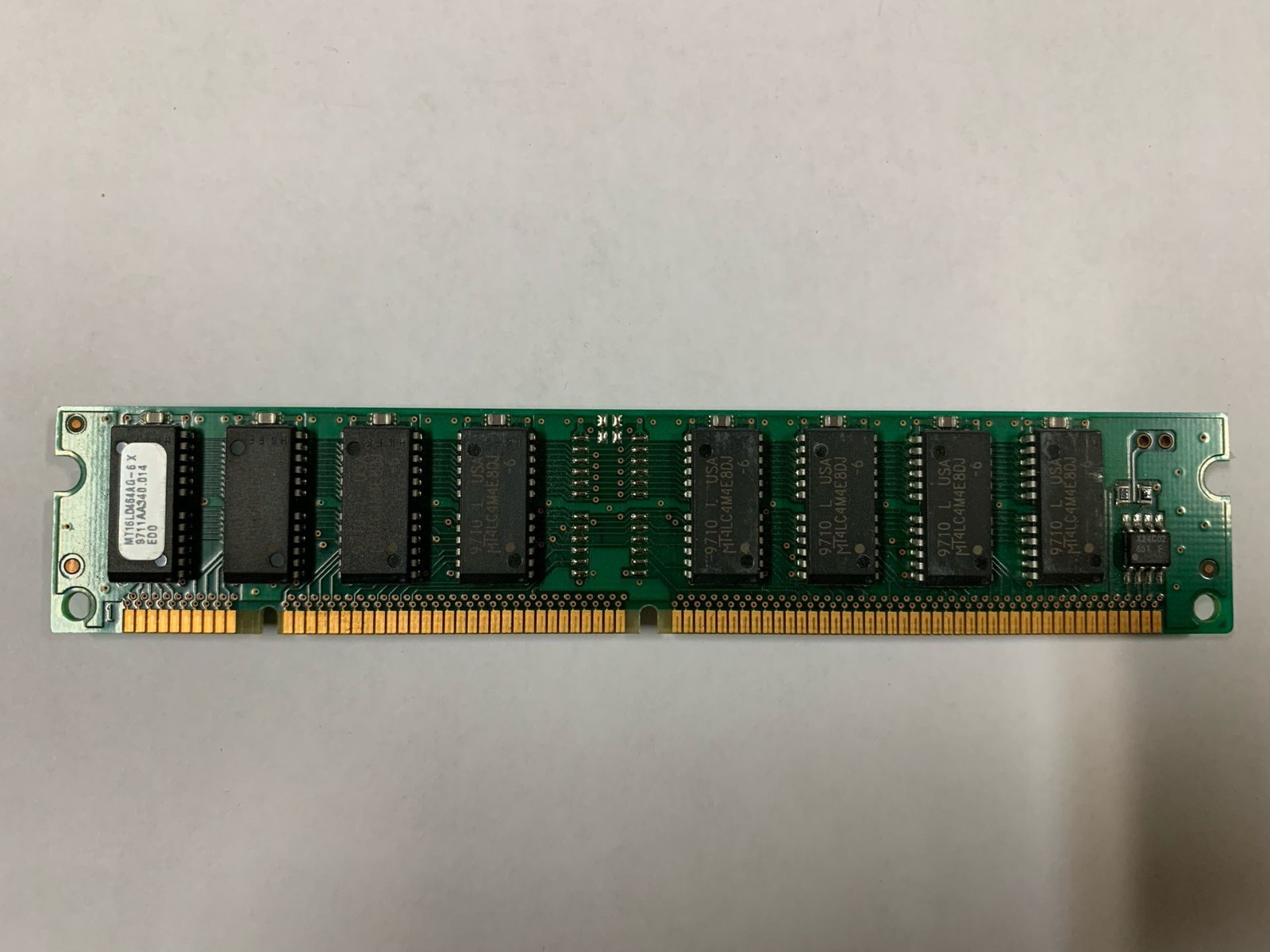Micron 32MB 168-Pin EDO DRAM Memory Module - MT16LD464AG-6 - Tested Working