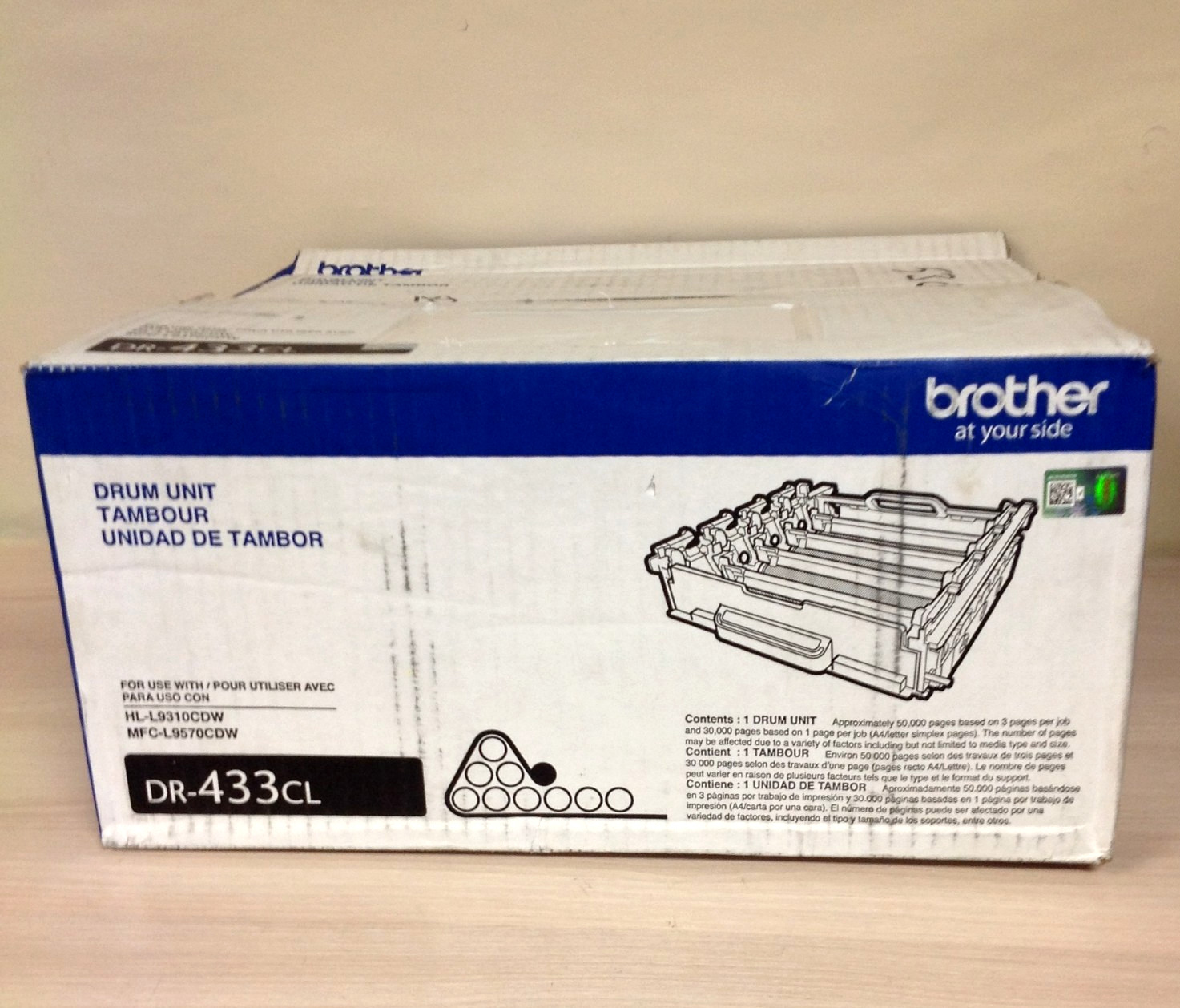 GENUINE Brother DR-433CL DR233CL Drum Unit Sealed Box 01/28/2026 NEW