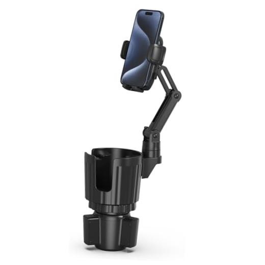 Phone Holders for Your Car, 2 in 1 Universal Stable Cup Car Phone Holder Black