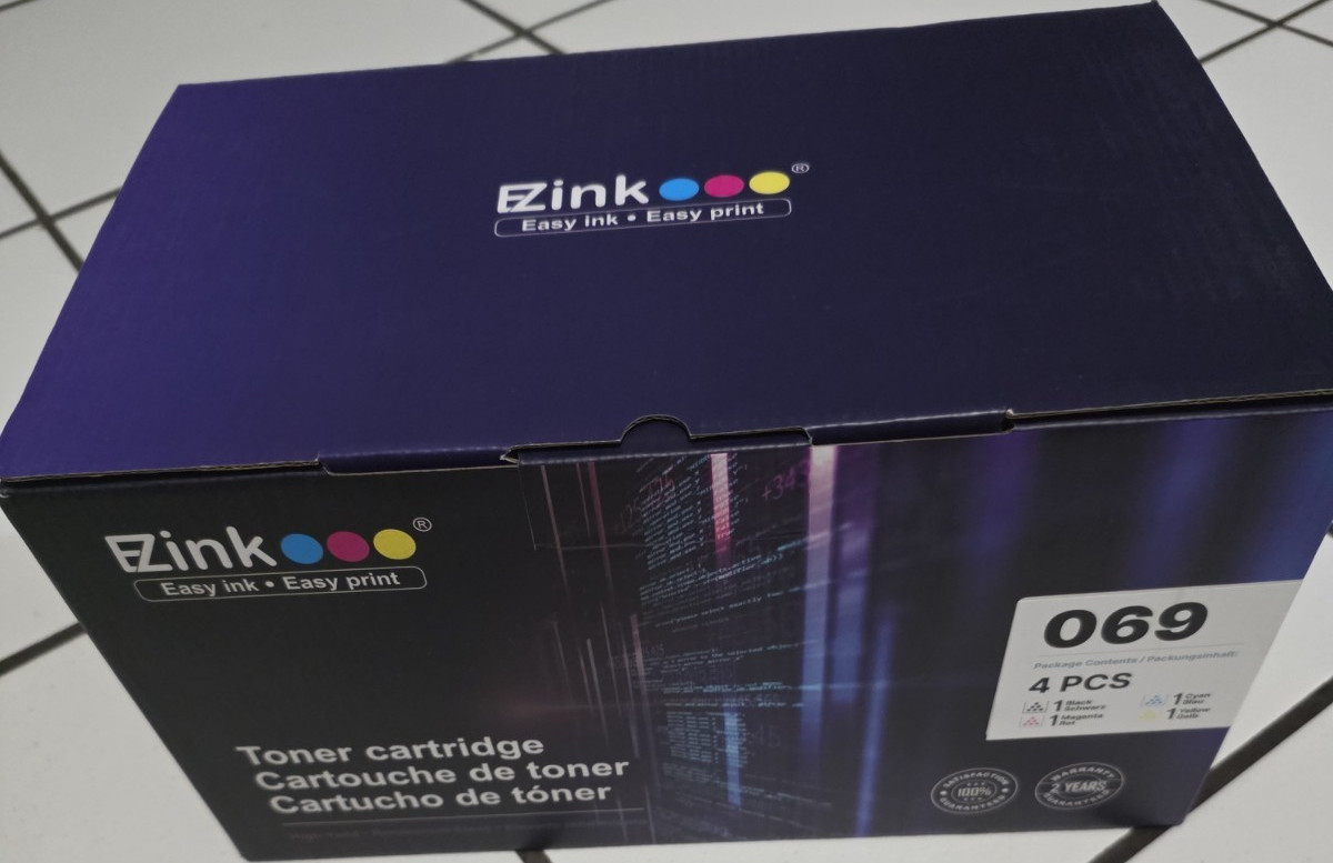 EZink 069 Black Laser Toner Cartridge 4 Pack Printer Toner Cartridges MPN 069