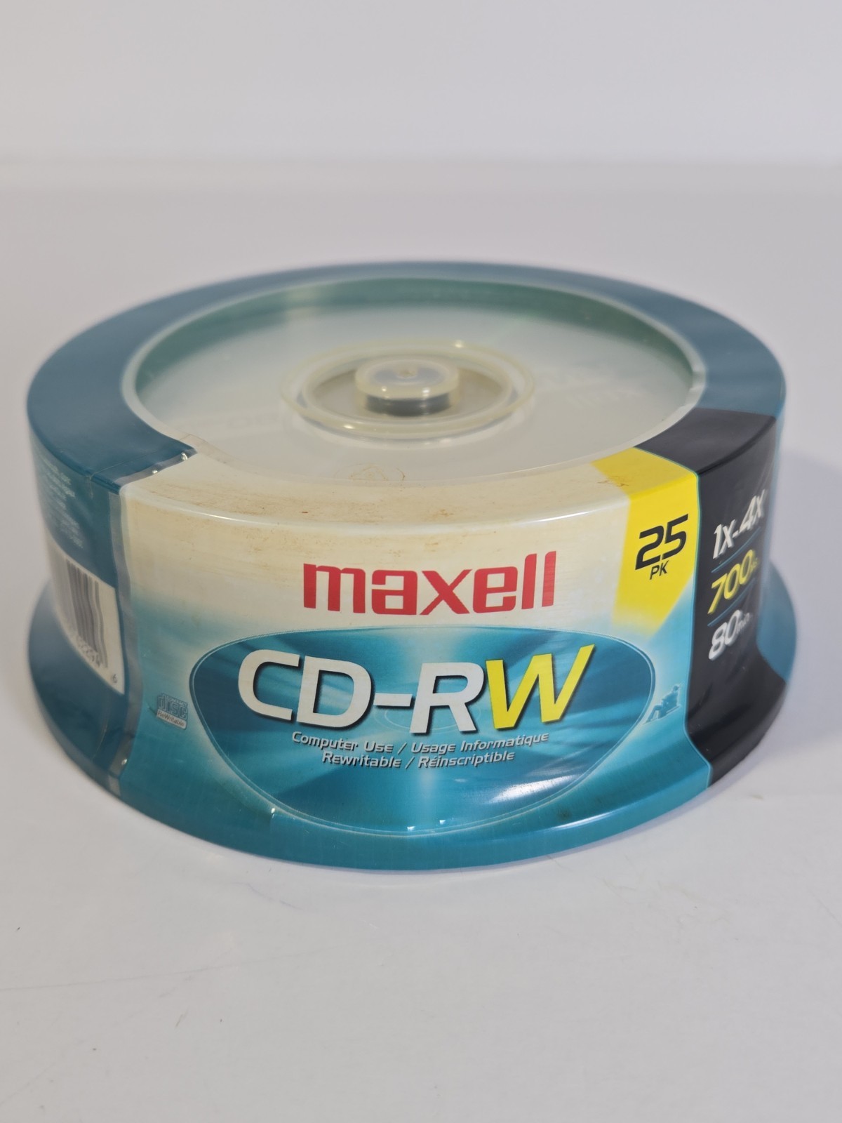 Maxell CD-RW 25 Pack 700MB 80 Min 1x-4x Rewritable Blank Discs Sealed