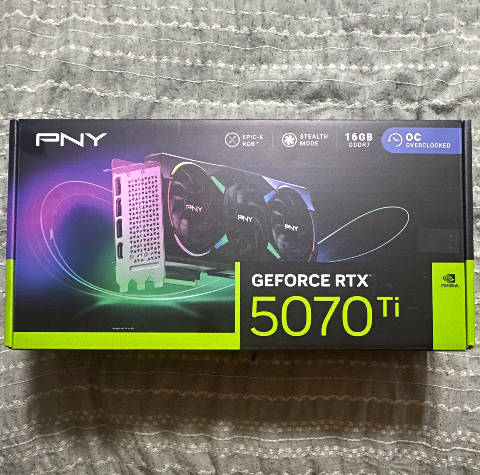 PNY NVIDIA GeForce RTX 5070 Ti 16GB GDDR7 OC RGB PCIe 5.0 x16 HDMI