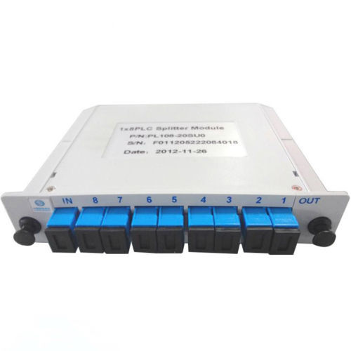 LOT OF 100 * 1X8 blade type PLC  carrier-class fiber optic splitter SC-UPC SC-PC