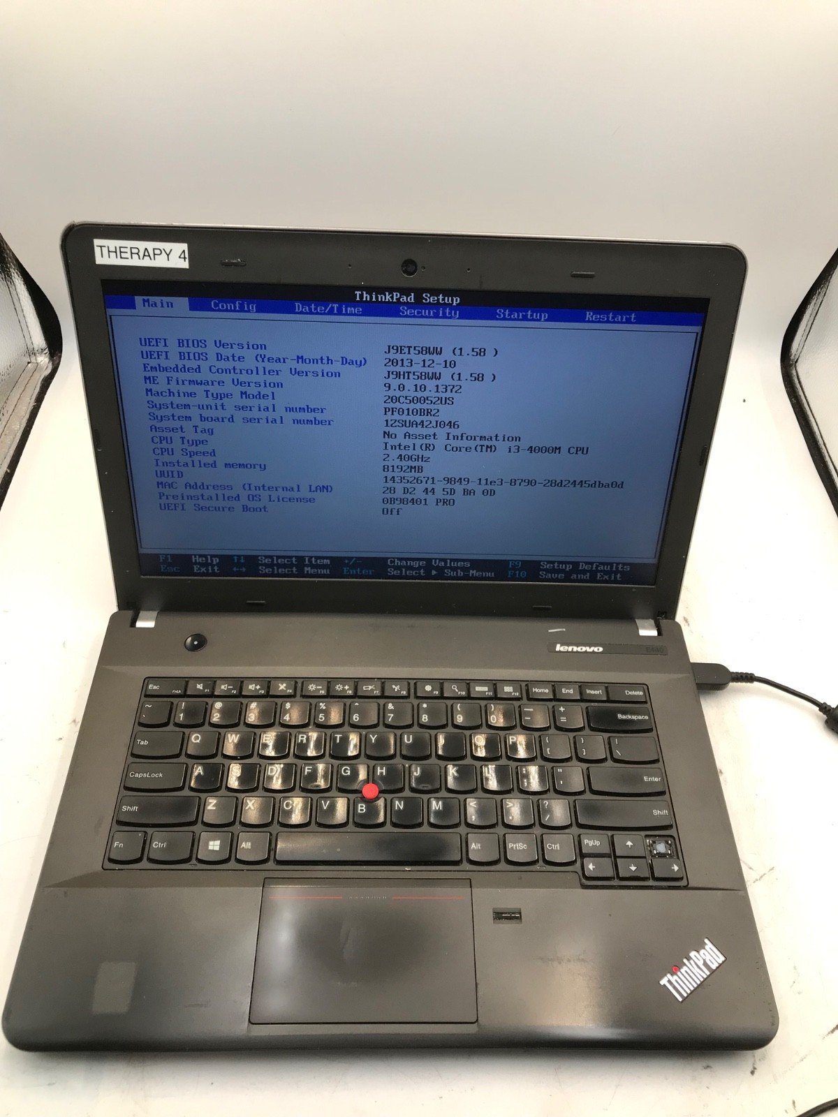Lenovo ThinkPad E440 Intel Core i3-4200M 2.40 GHz 14" -BAD KB/Missing Parts -MZ