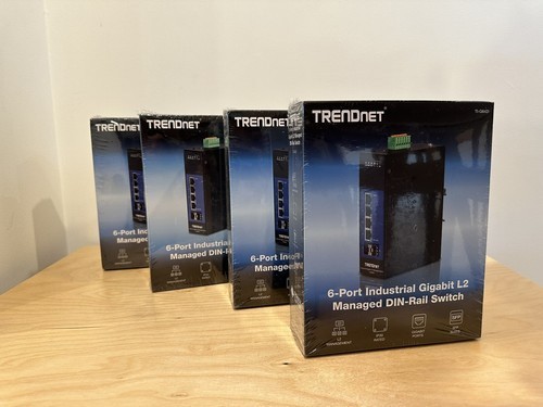 TRENDnet TI-G642i 6-Port Industrial Gigabit L2 Managed DIN-Rail Switch
