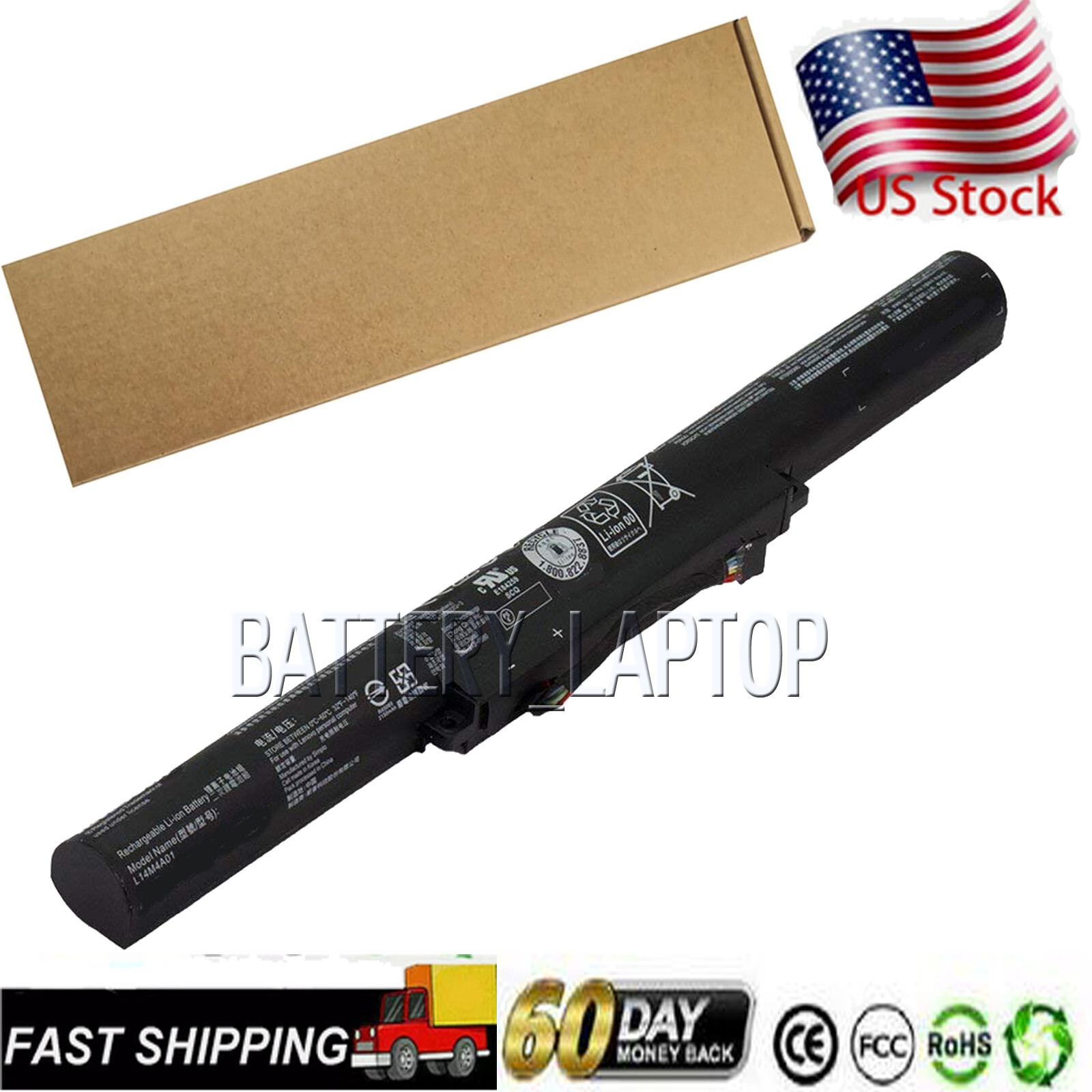 2200MAH Battery L14L4E01 For Lenovo L14L4A01 L14S4E01 L14M4A01 Z51-70 4Cells