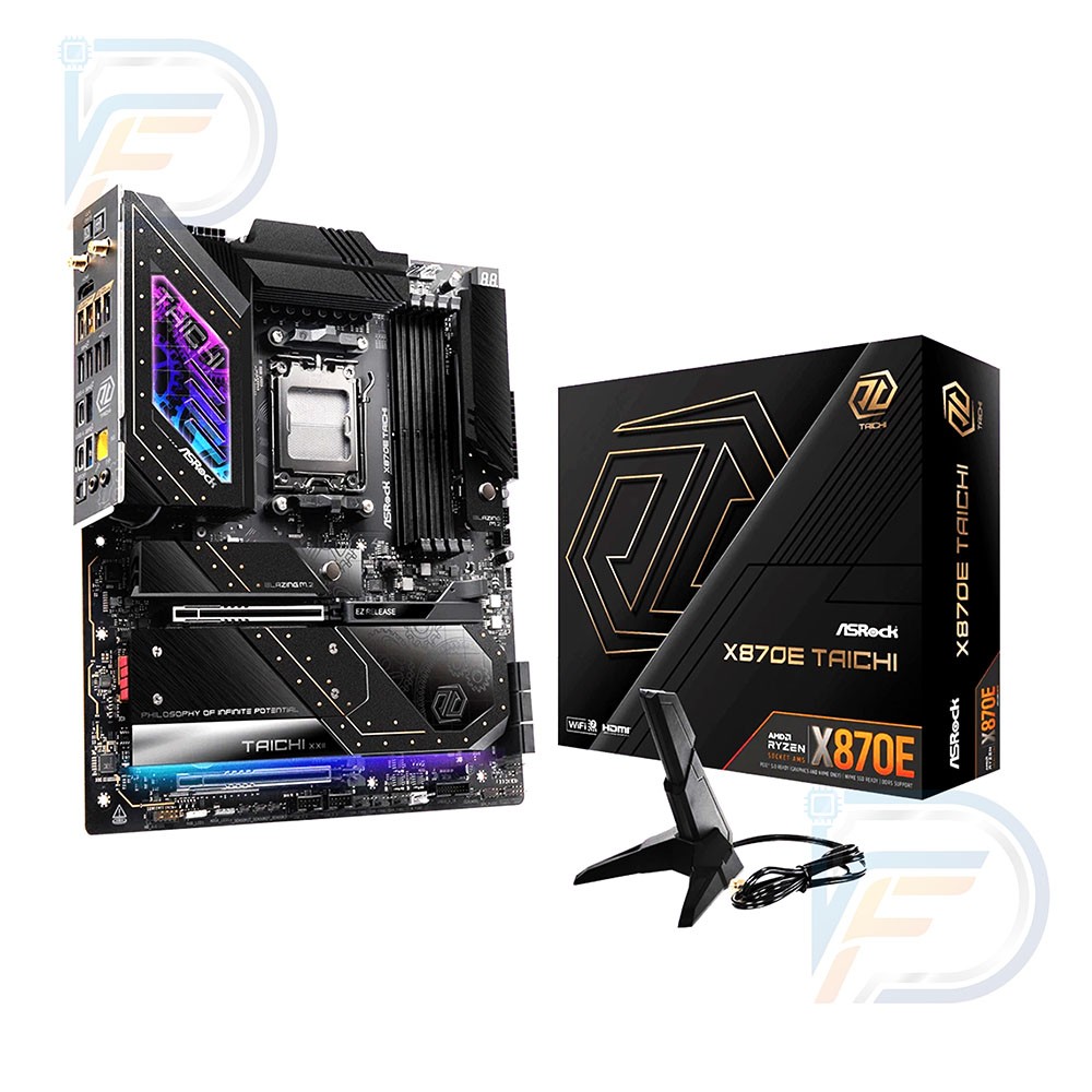 ASRock X870E Taichi AM5 ATX DDR5 PCIe 5.0 Motherboard Ryzen 9000/8000/7000