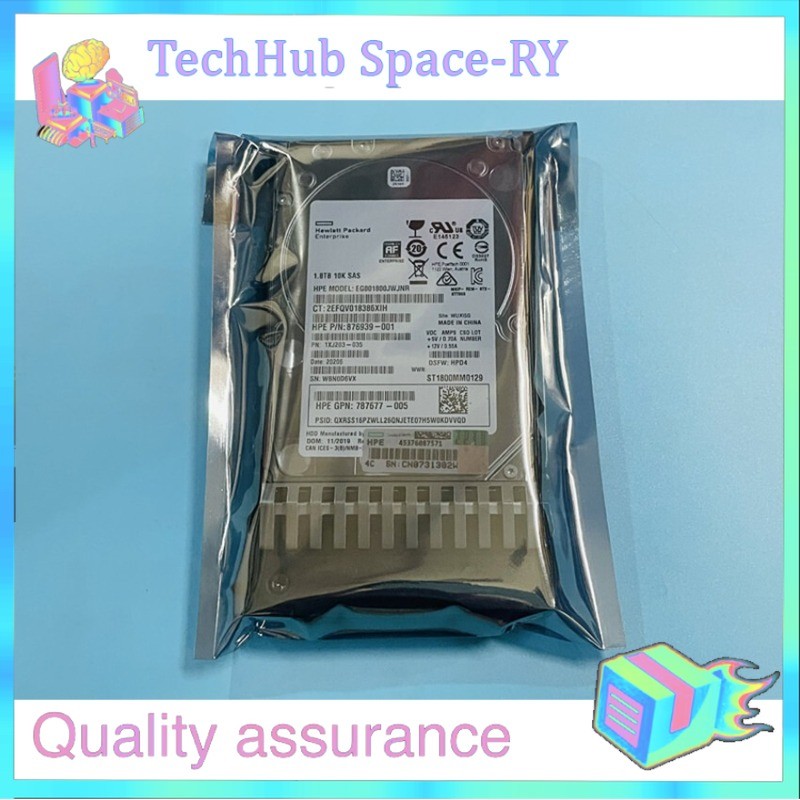1PCS 787649-001 HPE 1.8TB J9F49A 1.8TB 2.5" SAS 10K 12Gb/s MSA 512E HDD HARD DR