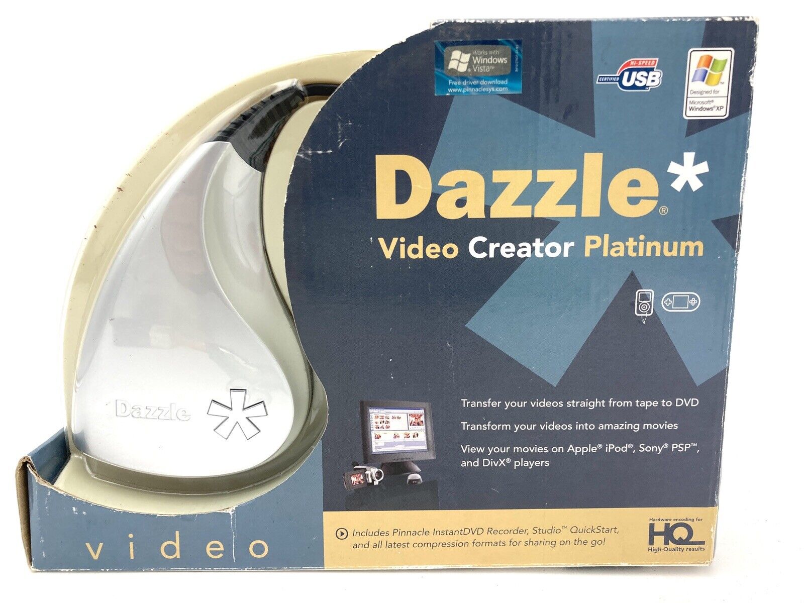 Pinnacle Dazzle Video Creator Platinum Transfer VHS Movies to DVD